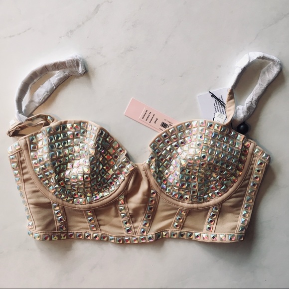 NWT For Love And Lemons Jackpot Long Line Bra - Picture 8 of 10